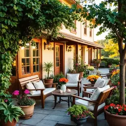 cozy boutique inns in Yountville with outdoor patios